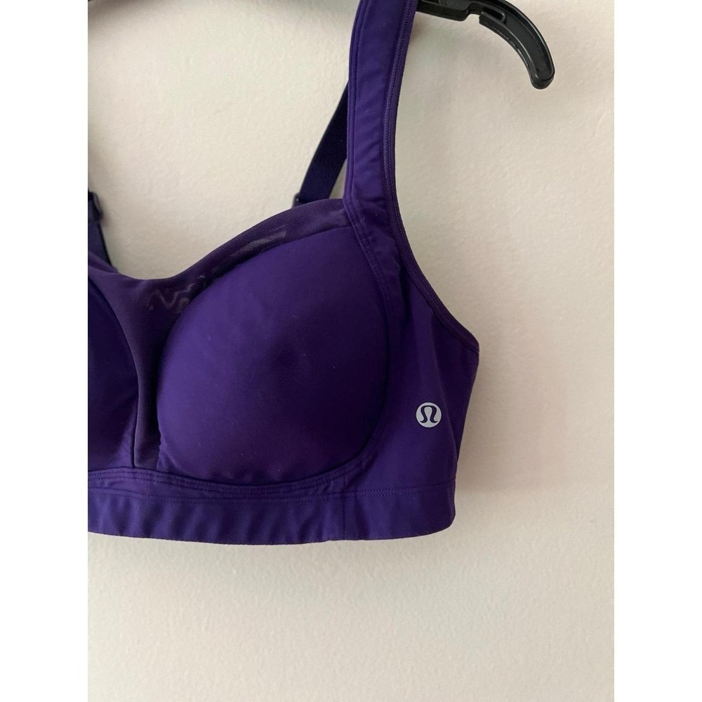 Lululemon Ta Ta Tamer II Sports Bra Power Purple Medium - Picture 3 of 5